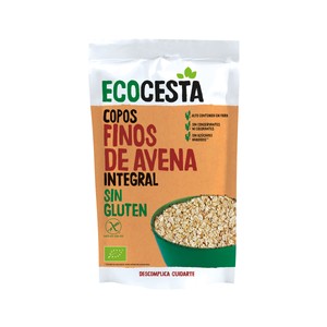 ECOCESTA Copos suaves de avena integral sin gluten bio 500 g.