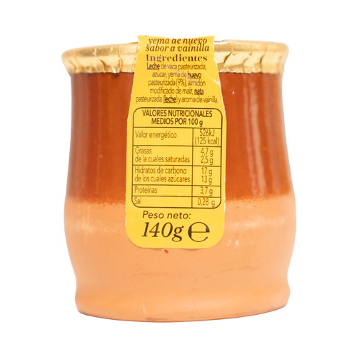 PRODUCTO ALCAMPO Collection Natillas con yema de huevo y sabor a vainilla 140 g.
