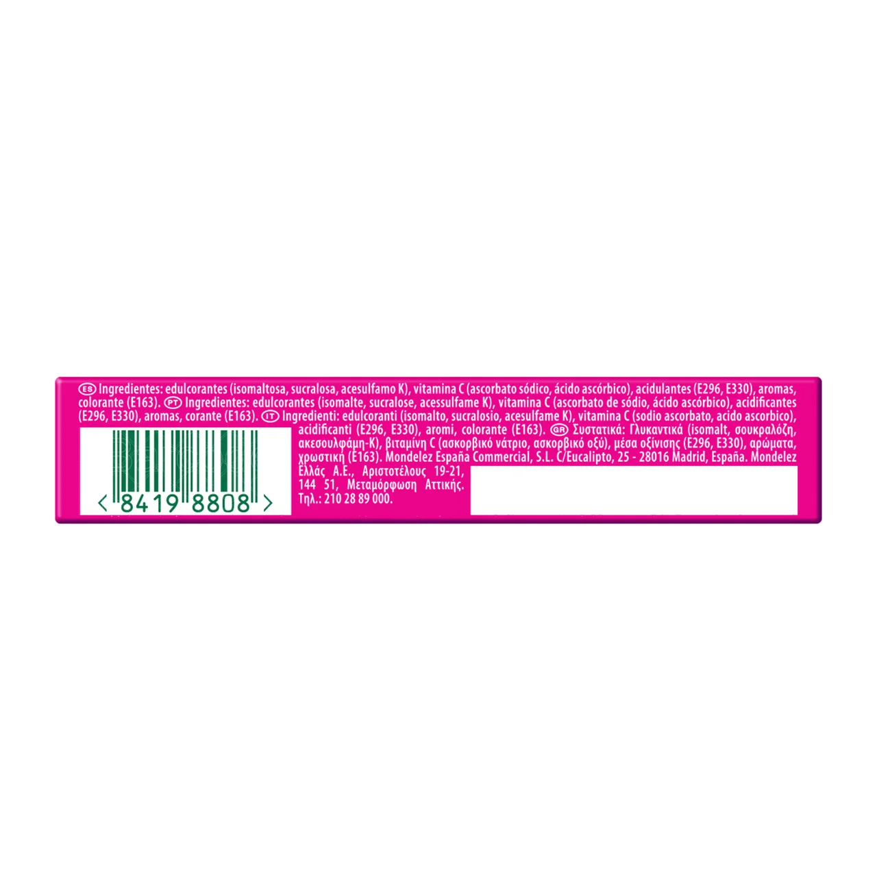 Caramelos de sandía sin azúcar 32 g.