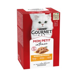 PURINA GOURMET Comida para gatos adultos a base de pato, pollo y pavo PURINA GOURMET 6 uds. 50 g.
