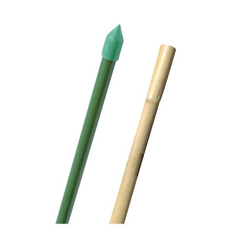 Tutor de bambú con recubrimiento de PVC, con medidas de 120 x 1.2-1.4 centímetros IBERLUS.