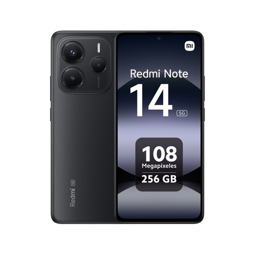 XIAOMI Redmi Note 14, 256GB+8GB Ram, color negro medianoche, pantalla 16,94cm (6,67") MZB0INYEU..
