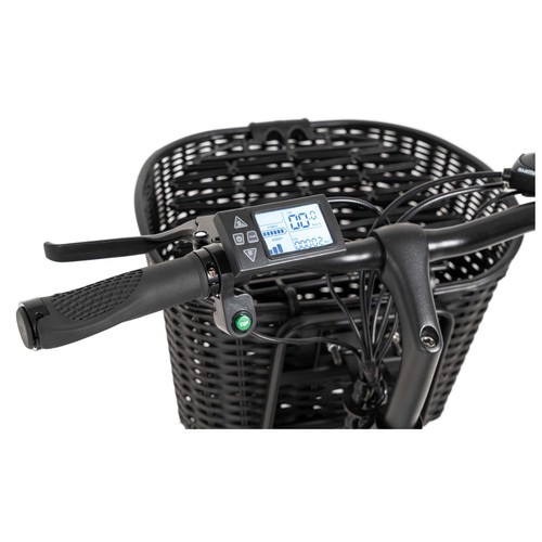 Bicicleta eléctrica YOUIN You-Ride Paris, color negro, 250W, 6 velocidades, ruedas 26”, autonomía 35km..
