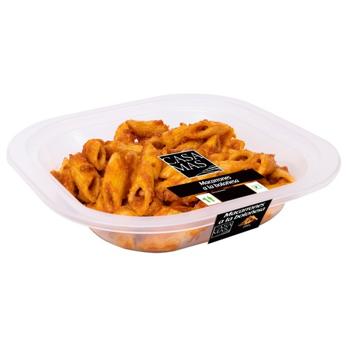 CASA MAS Macarrones a la boloñesa, listos para calentar y comer CASA MAS 280 g.