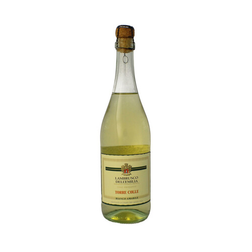 TORRE COLLE  Vino blanco lambrusco típico de Italia TORRE COLLE botella de 75 cl.