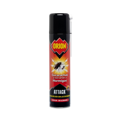 ORION Insecticida cucarachas y hormigas attack 520 ml.