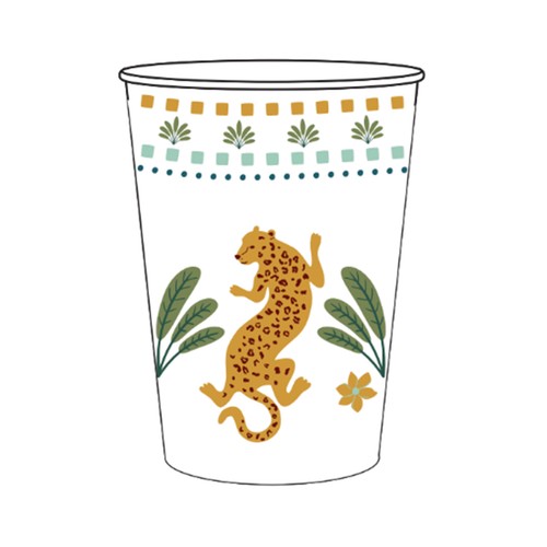 Vaso 23cl cartón 10unds, Jambi. ACTUEL
