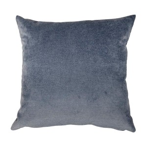 Imagen de Cojín color azul tejido chenilla 100% poliéster, 45x45cm. TEXTIL HOGAR.