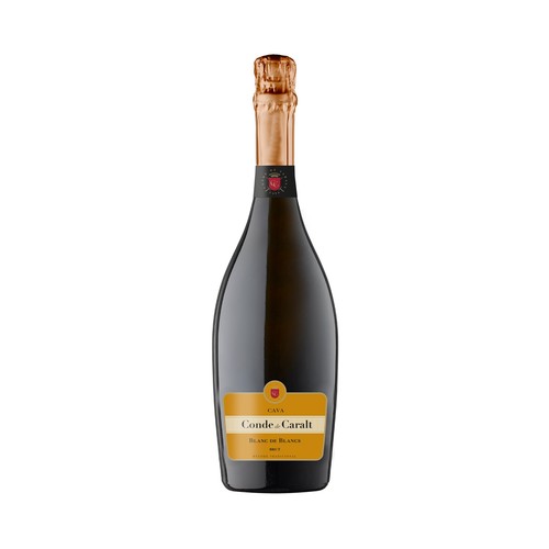 CONDE DE CARALT Cava brut elaborado según el método tradicional CONDE DE CARALT Blanc de blancs botella de 75 cl.