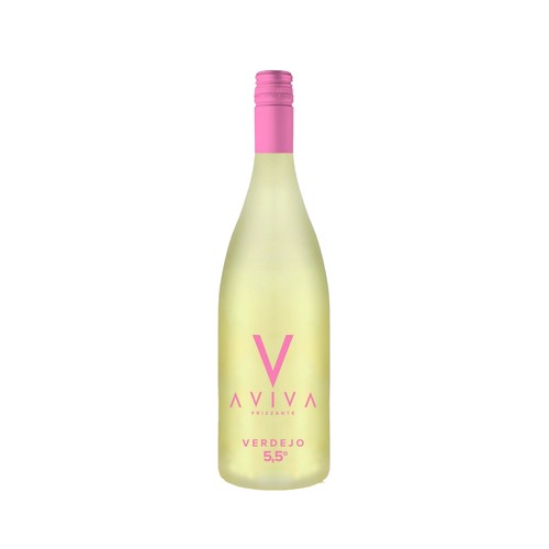 AVIVA Vino blanco frizzante verdejo 5.5 % botella de 75 cl.