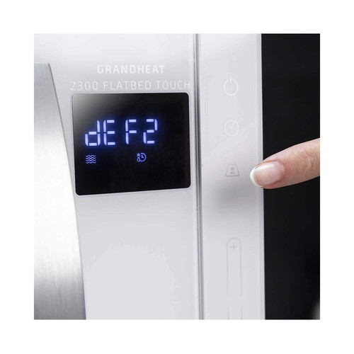 Microondas sin plato CECOTEC GrandHeat 2300 Flatbed Touch White, color blanco, capacidad 23L, potencia: 800W.