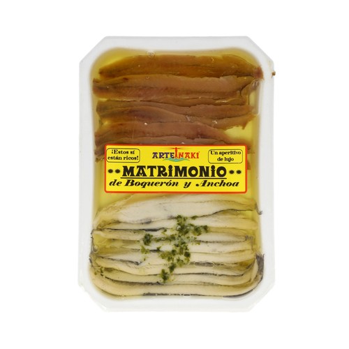 ARTEIÑAKI Matrimonio de anchoas y boquerones Cantábrico 70 g.
