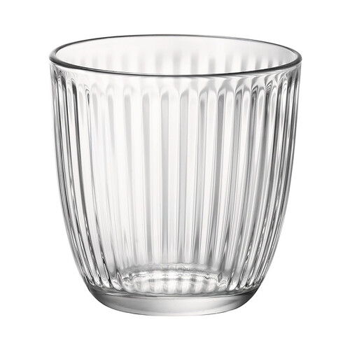 Pack de 6 vasos de vidrio transparentes, 0,29 litros, Line Acqua BORMIOLI.