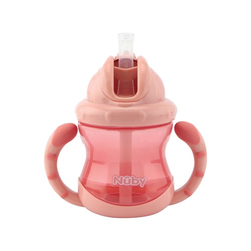 Taza flip-it con asas, para bebés a partir de 12 meses, 240 ml de capacidad, NUBY.