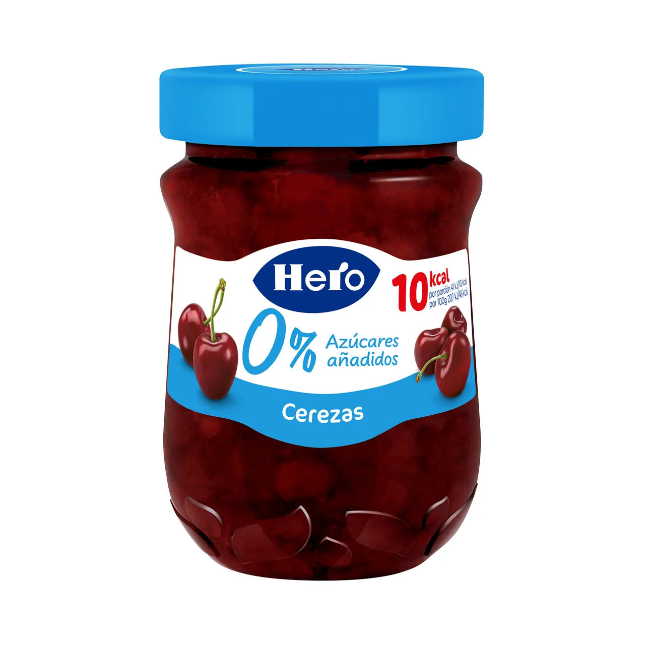 0% Mermelada de cereza light sin azúcares añadidos 280 g.