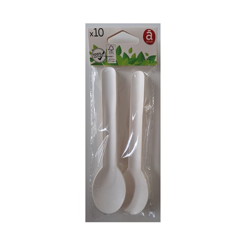 Pack de 10 cucharas de papel. FSC, ACTUEL