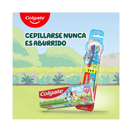 COLGATE Pasta de dientes infantil sabor fresa para niños de 0 a 5 años 50 ml.