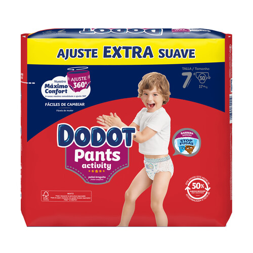 DODOT Pants (braguitas) de aprendizaje talla 5 para bebés de 12 a 17 kilogramos 30 uds.