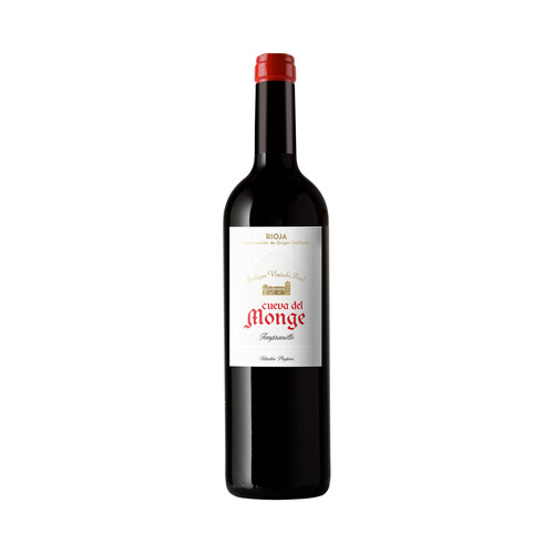 CUEVAS DEL MONGE  Vino tinto reserva con D.O. Ca. Rioja CUEVAS DEL MONGE botella de 75 cl.