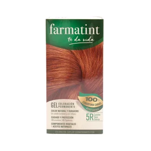 FARMATINT Tinte de color castaño claro cobrizo y número 5 R FARMATINT.