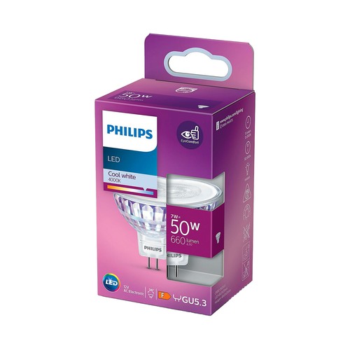 Led dicroica gu 5.3 50w 4000k 720lm . PHILIPS. 592211