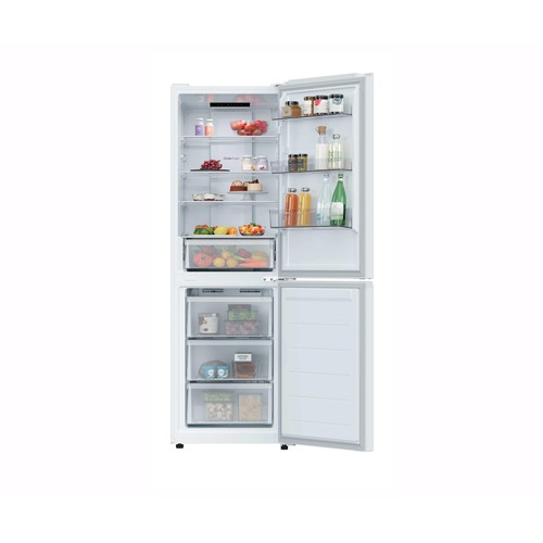 Frigorífico combi 185cm CANDY CNCQ2T6S18DW BLANCO, No Frost, clasificación energética: D, H: 185cm, A: 59,5cm, F: 59,9cm, capacidad total: 315L.