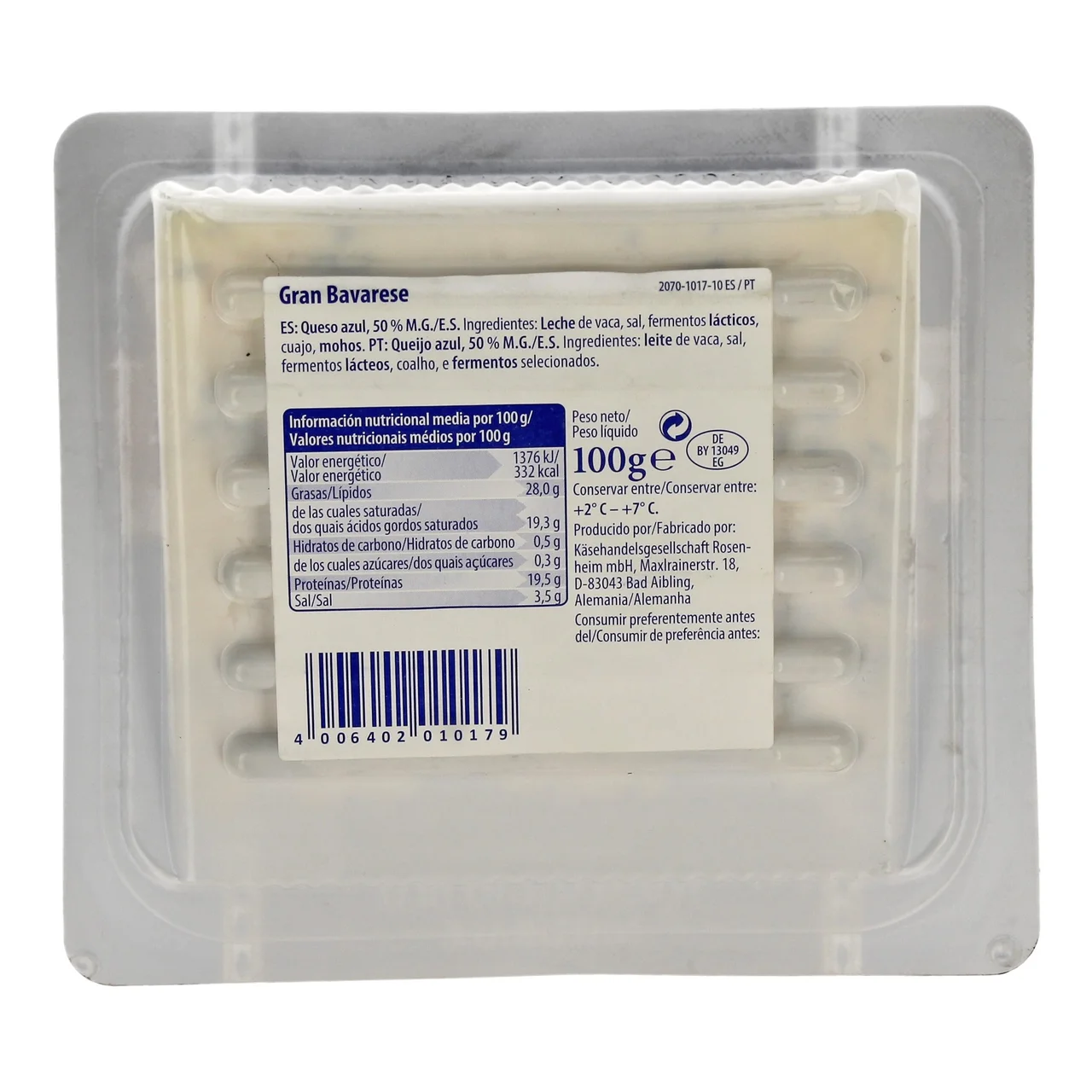 Queso azul 100 g.