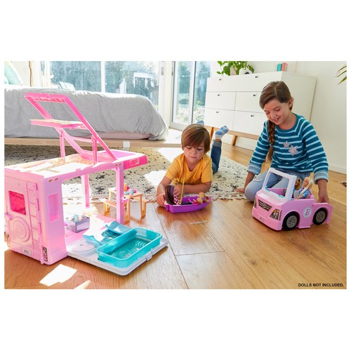 Caravana Dream Camper 3 en 1 con accesorios BARBIE.