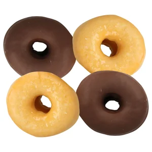 Rosquillas mixtas (2 clásicas de azucar y 2 recubiertas de chocolate bombón)