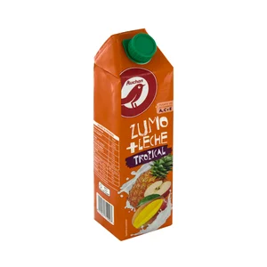 PRODUCTO ALCAMPO Leche con zumo de frutas tropicales 1l.