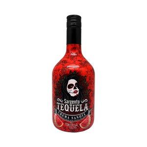 SARGENTO TEQUELA Crema de licor de sandía con tequila y agave botella 70 cl.