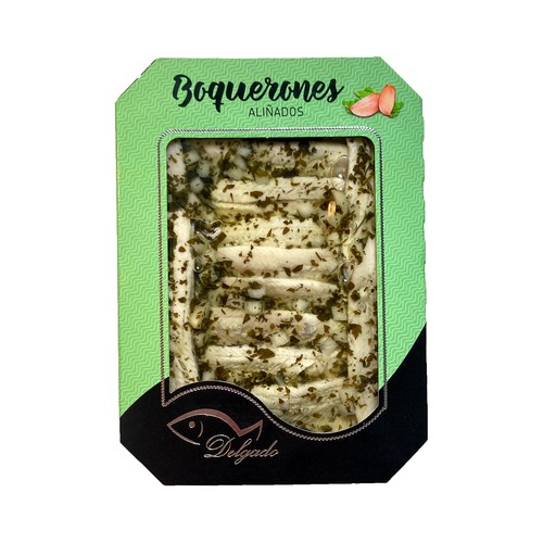 DELGADO Boquerones en vinagre aliñados 80 g. 