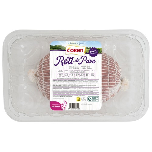 COREN Roti de pavo 600 g.