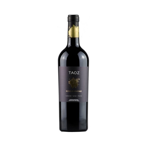 Vino tinto reserva con denominación de origen Somontano TAOZ botella de 75 cl.