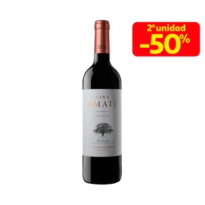VIÑA AMATE Vino tinto crianza con D.O. Ca. Rioja botella de 75 cl.