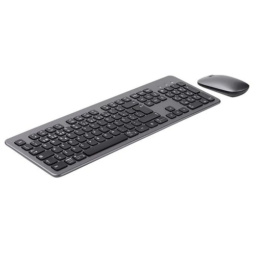 Teclado con ratón inalámbrico universal QILIVE Q.3670, color negro