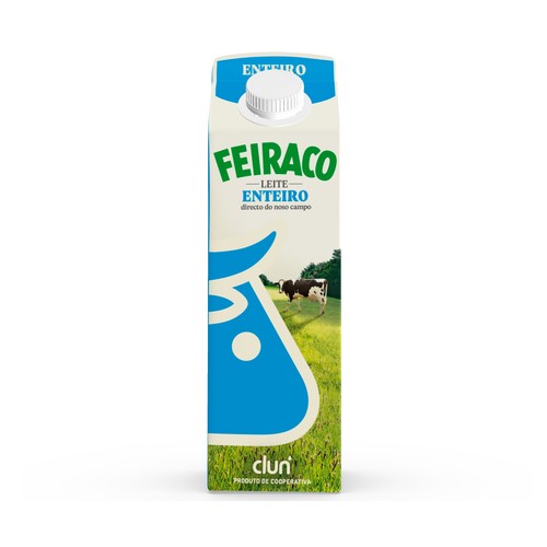 FEIRACO Leche entera de vaca de origen 100% gallega 1 l.