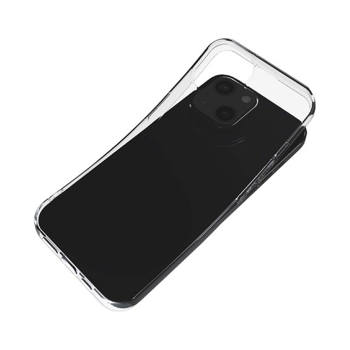 Funda compatible con iPhone 13, transparente, QILIVE. (Teléfono no incluido).