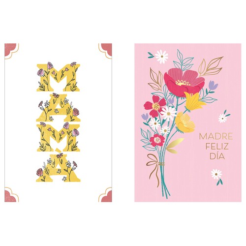 Tarjeta felicitación Feliz día de la Madre, modelos surtidos, DRAEGER