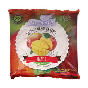 LA CUERVA Mango cortado en dados, 100% natural y sin conservantes ni colorantes LA CUERVA 300 g.