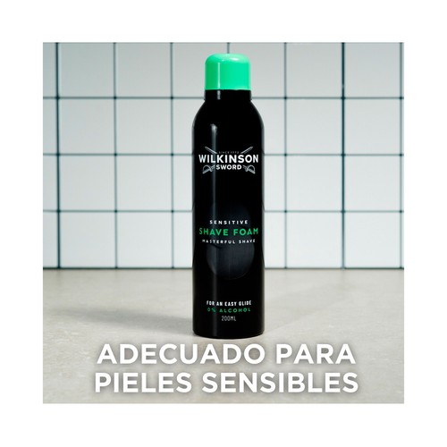 WILKINSON Sensitive Espuma de afeitar sin alcohol 200 ml.