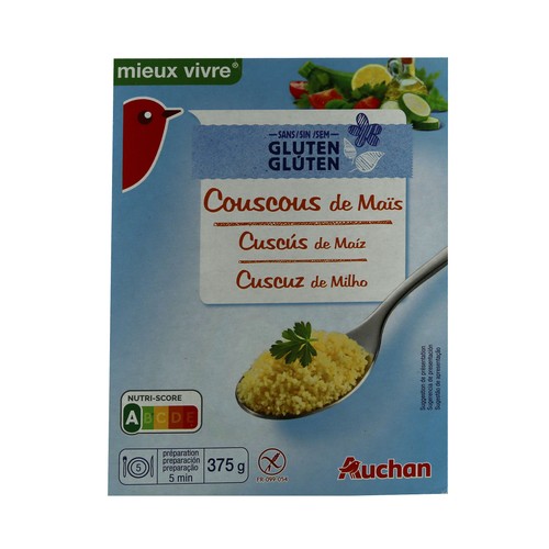 Cuscús de maíz sin gluten PRODUCTO ALCAMPO 375 g.