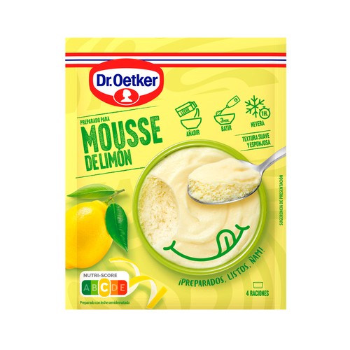 DR. OETKER Postre en polvo mousse de limón 80 gr.