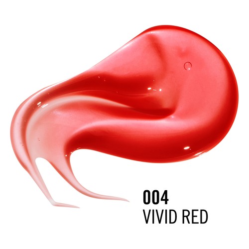 RIMMEL Oh my gloss! tono 004 Vivid red Brillo de labios nutritivo con vitamina E.