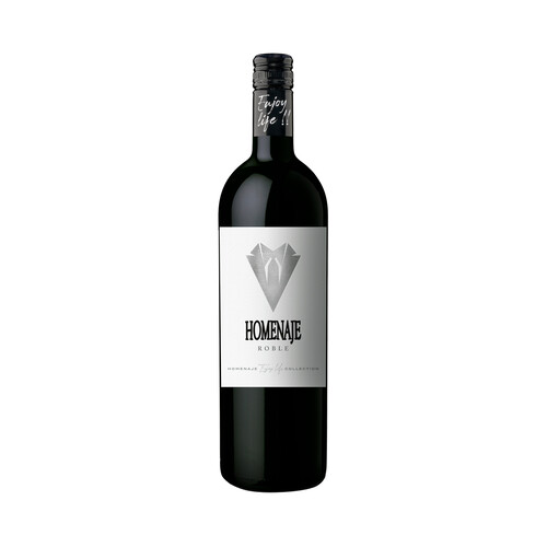 Vino tinto con denominación de origen Navarra HOMENAJE botella de 75 cl.