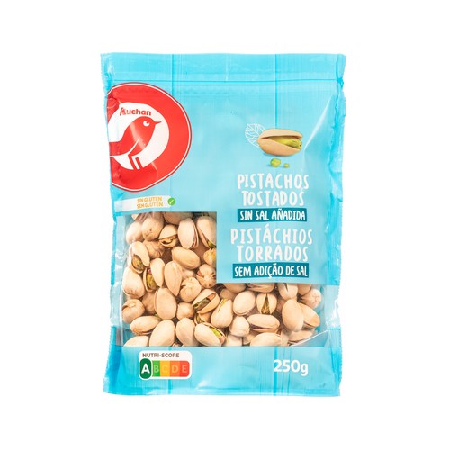 Pistachos tostados sin sal añadida PRODUCTO ALCAMPO 250 g.