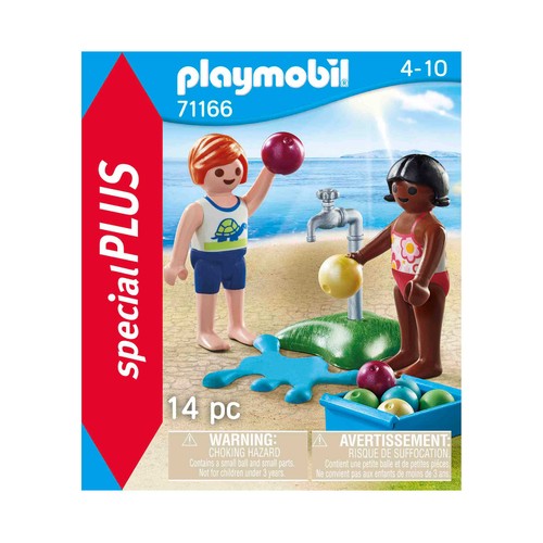 PLAYMOBIL niños con globos de agua