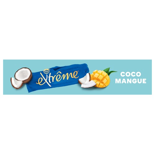 EXTRÉME de Nesté Conos de helado de coco y mango y salsa de fruta de la pasión 6 x 110 ml.