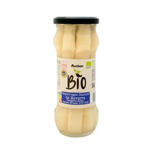PRODUCTO ALCAMPO Bio Esparragos blancos gruesos (6/10) con I.G.P. Esparrago de Navarra bote 205 g.