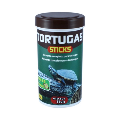 MISTER FISH Alimento para tortugas en sticks MISTER FISH bote de 75 gr,